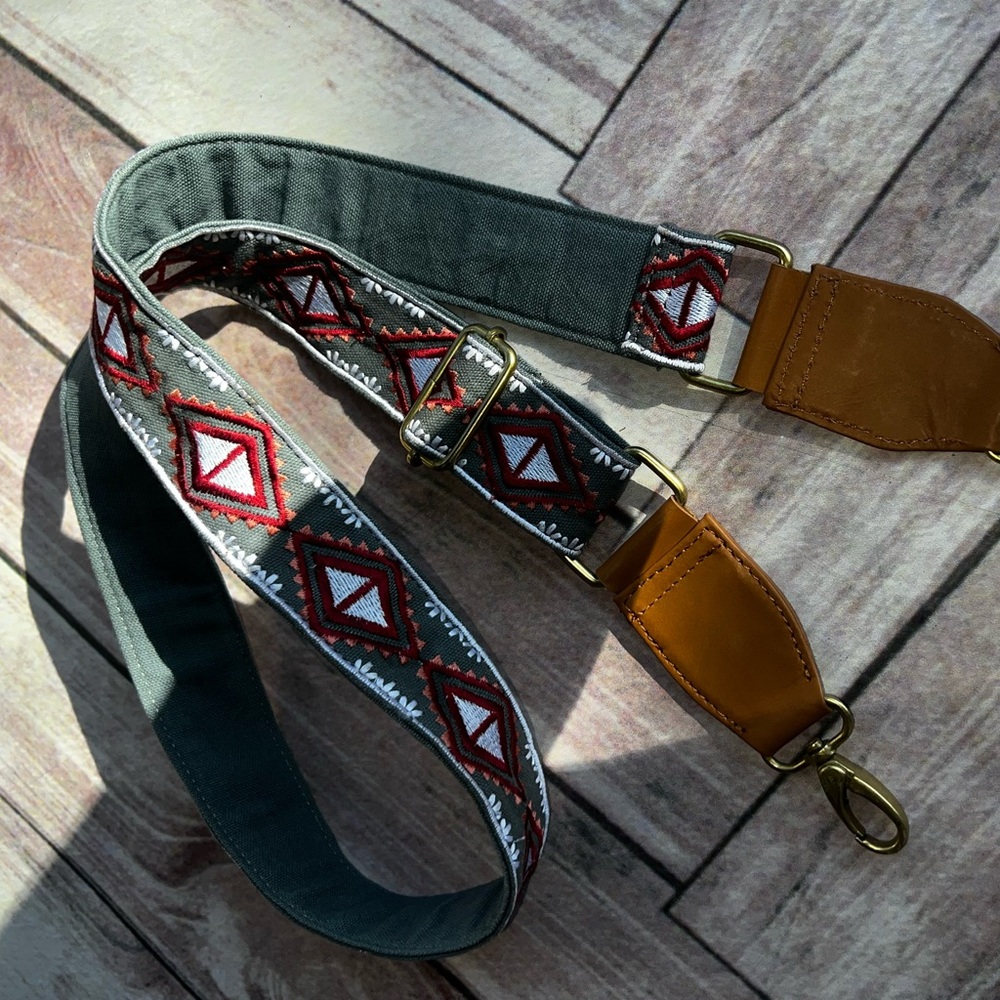Noonday Fair Trade Interchangeable Multi Colored Hand Woven Purse/Bag Strap